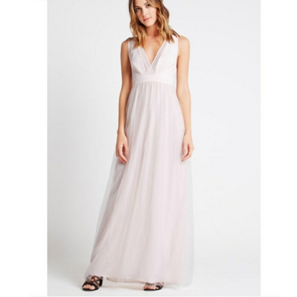 BCBGENERATIONS Pink Tulle Gown Dress